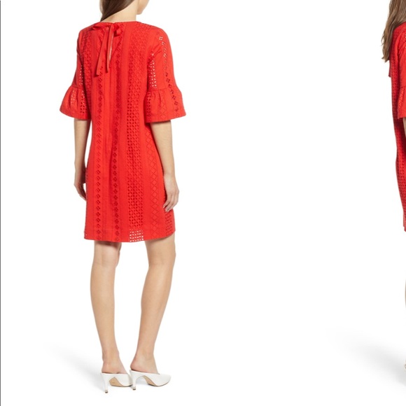 NEW • J. Crew • Flutter Sleeve Eyelet Mini Dress - Picture 2 of 8